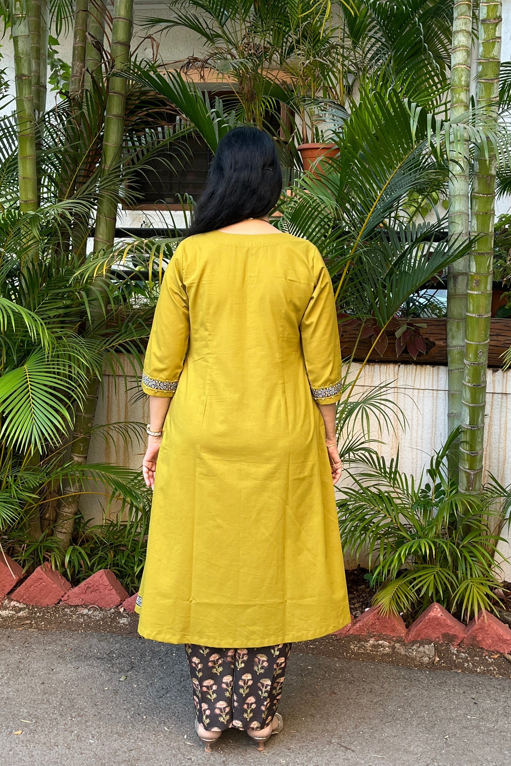 Shop Cotton A Line Kurta Set