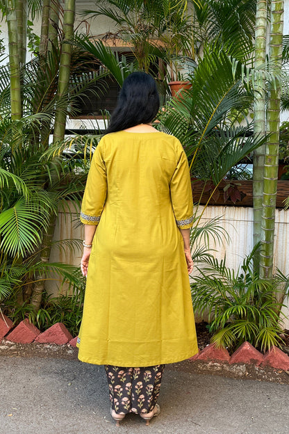Shop Cotton A Line Kurta Set