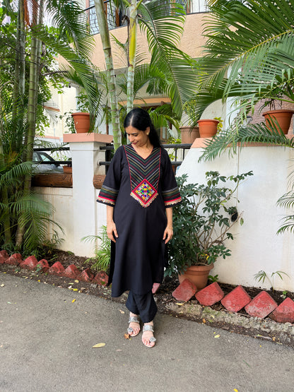 Akshita Patch Work Kurta Pant Set