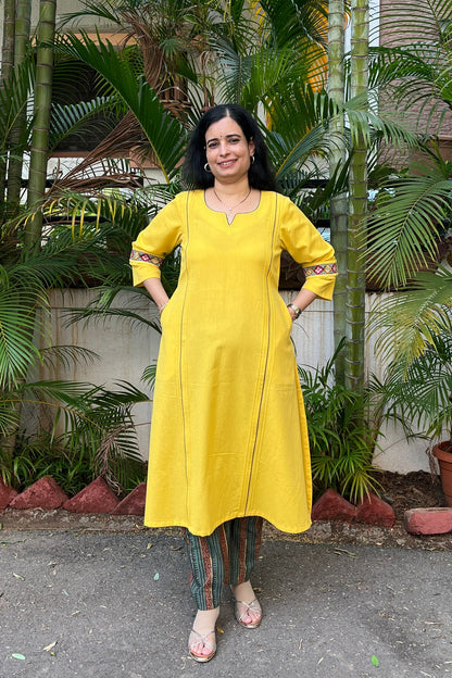 Sanjana Flex Cotton Kali Kurta (With Add - on Bottom)