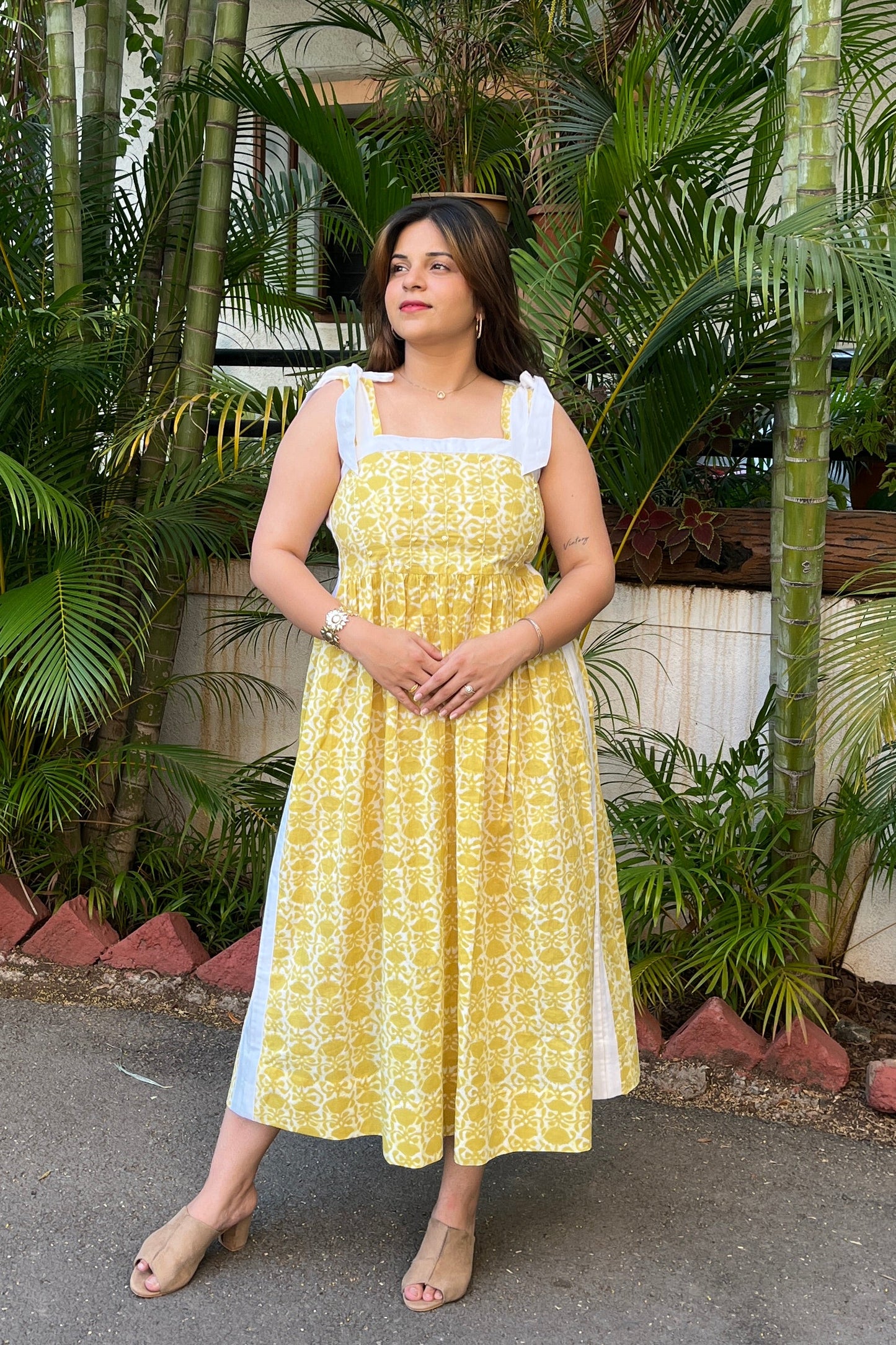 Buy handwork cotton dress for ladies