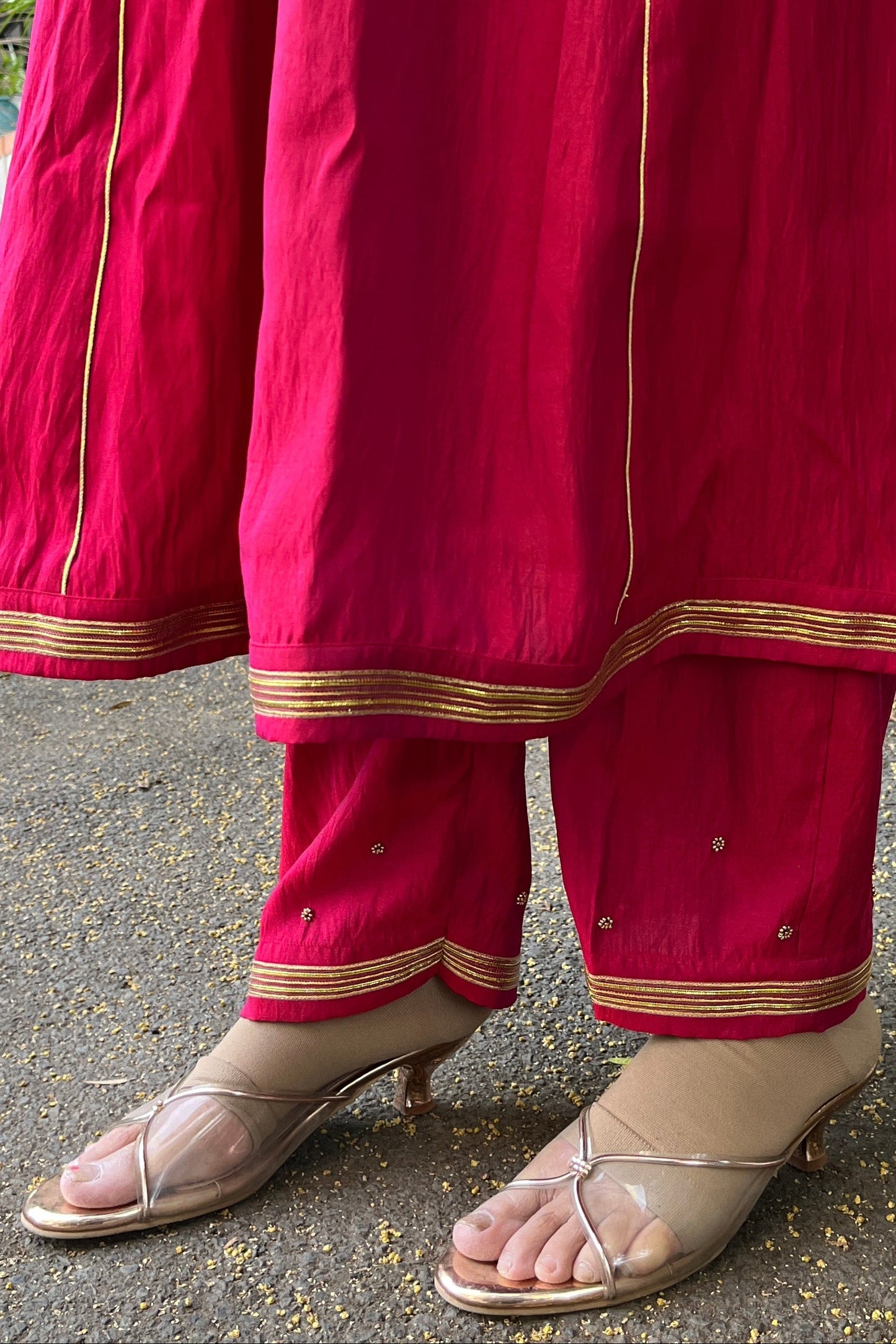 Shop handwork silk kurta for ladies