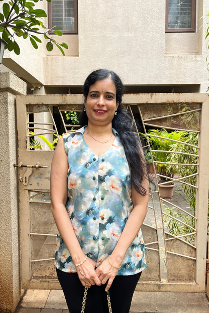 Chaitali linen Cotton Top