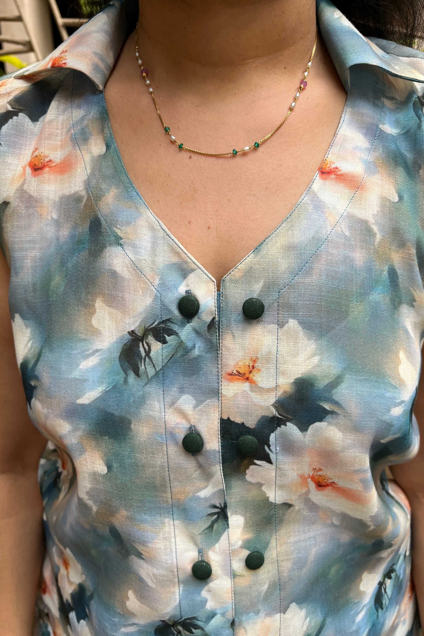 Chaitali linen Cotton Top