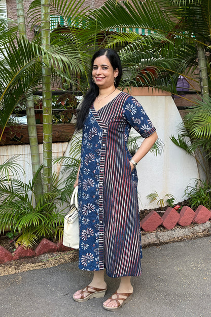 Siva Hand Block Cotton Dress