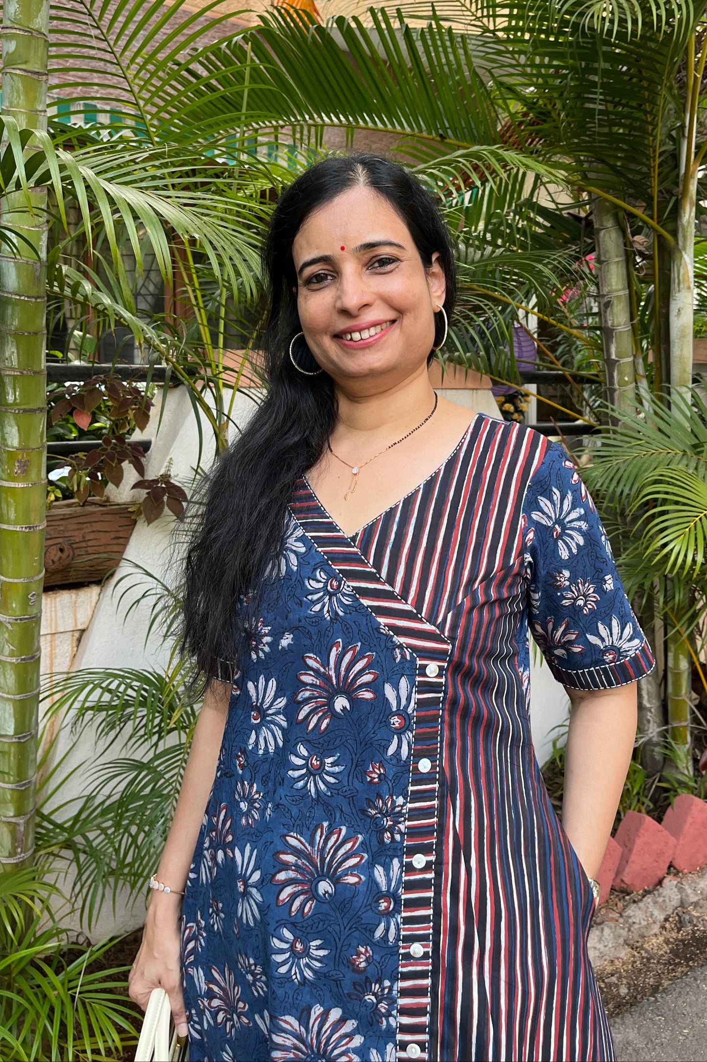 Siva Hand Block Cotton Dress