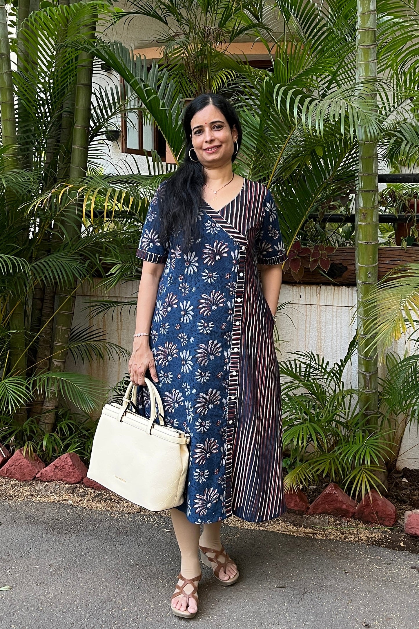 Siva Hand Block Cotton Dress