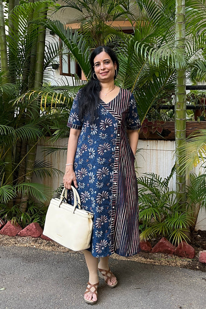 Siva Hand Block Cotton Dress