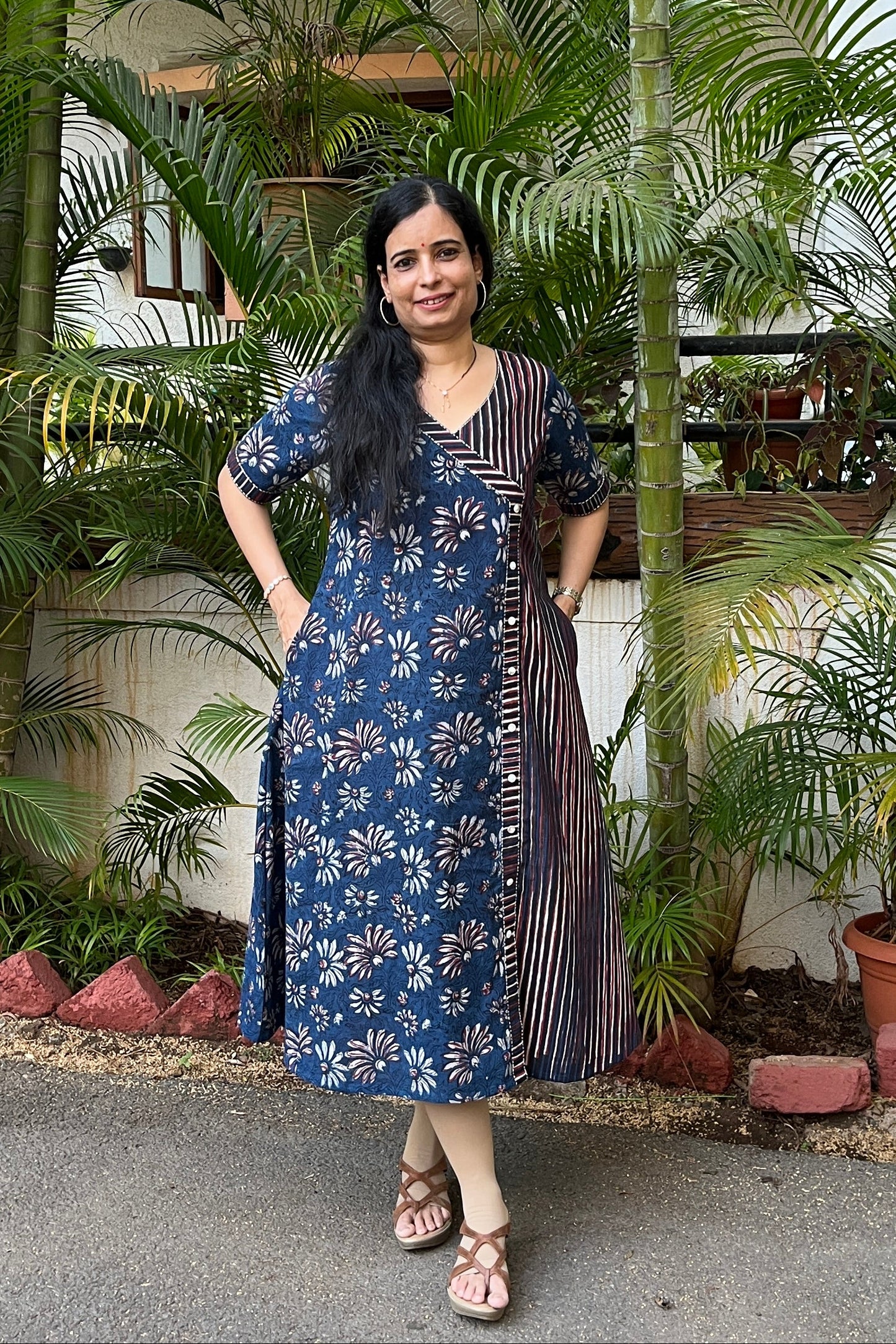 Siva Hand Block Cotton Dress
