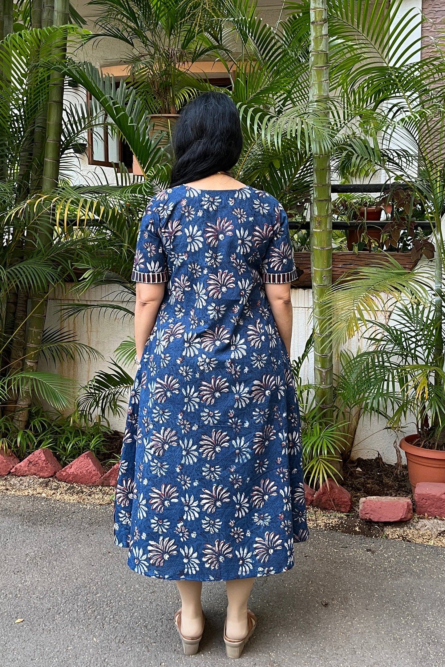 Siva Hand Block Cotton Dress