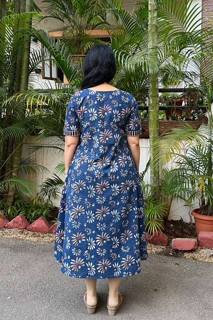 Siva Hand Block Cotton Dress
