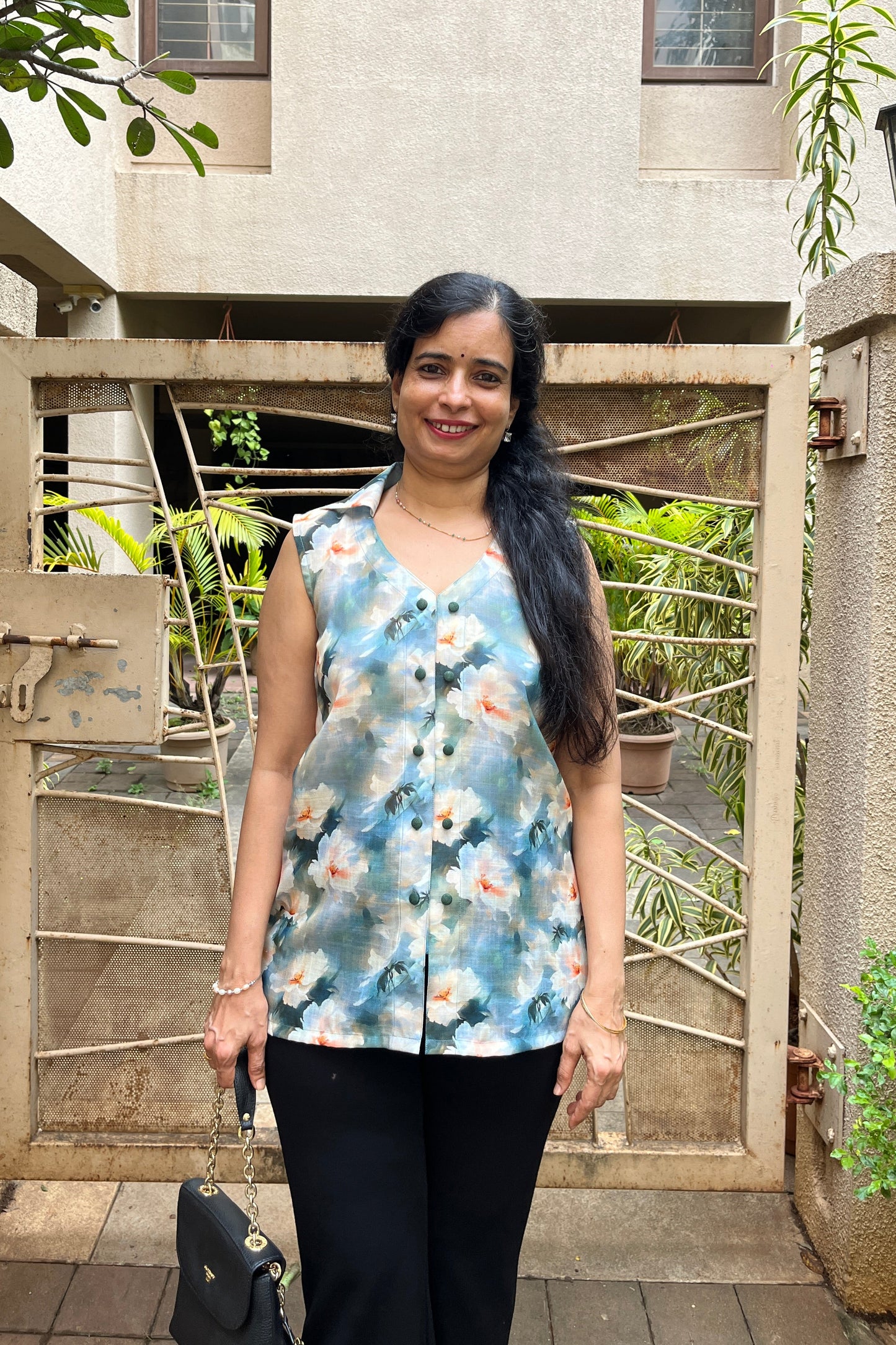 Chaitali linen Cotton Top