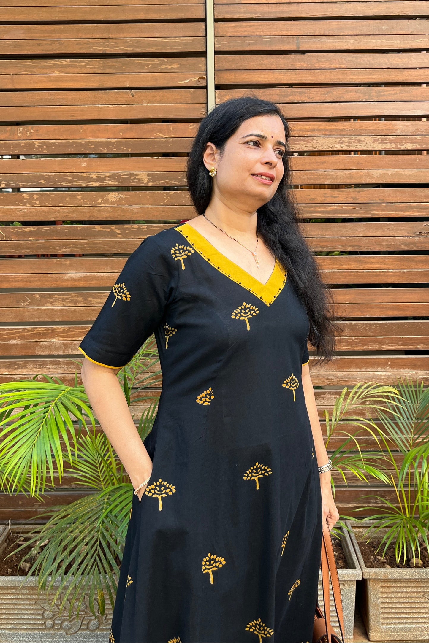 Dipika Block Printed Cotton Dress