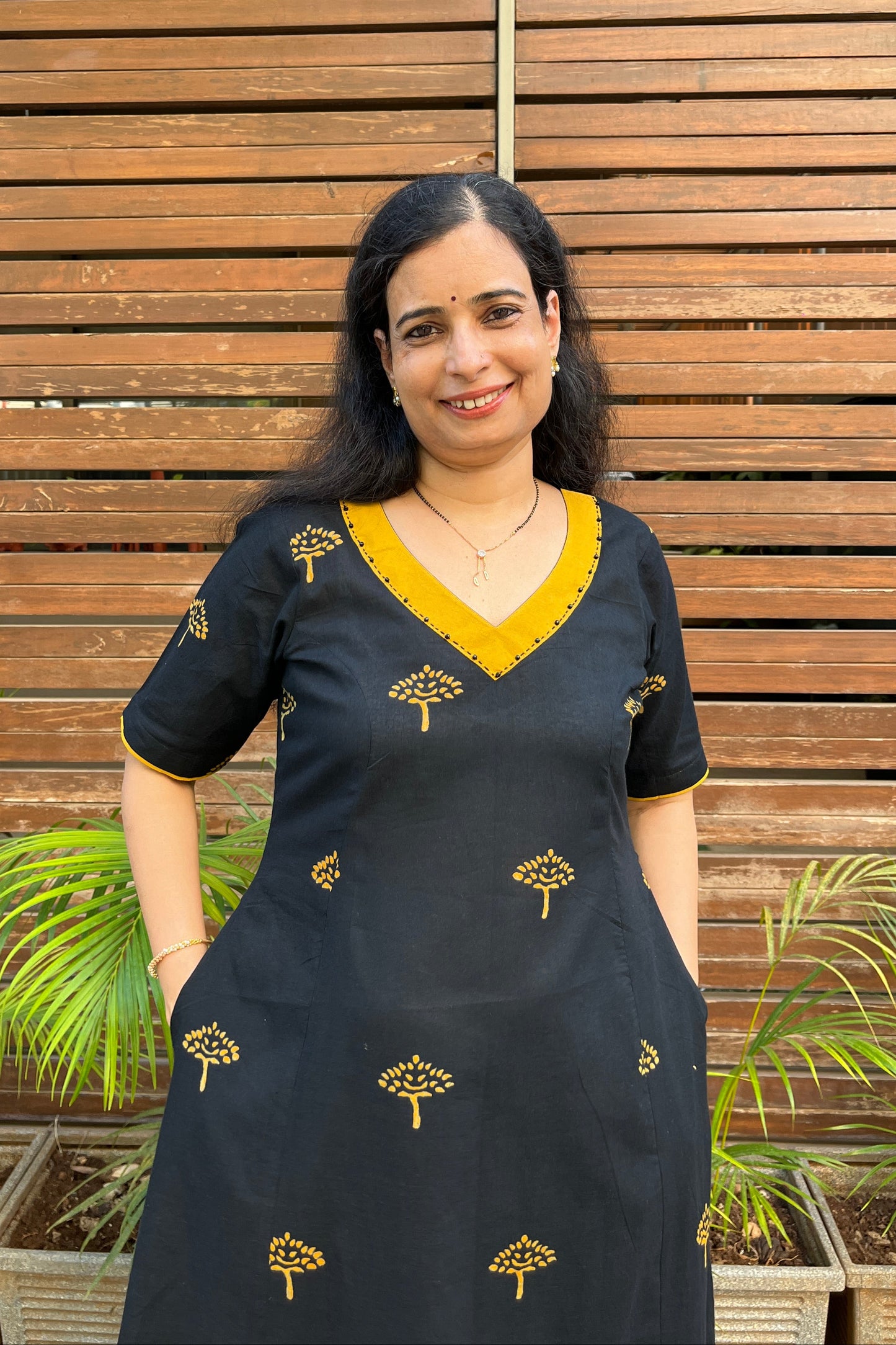 Dipika Block Printed Cotton Dress