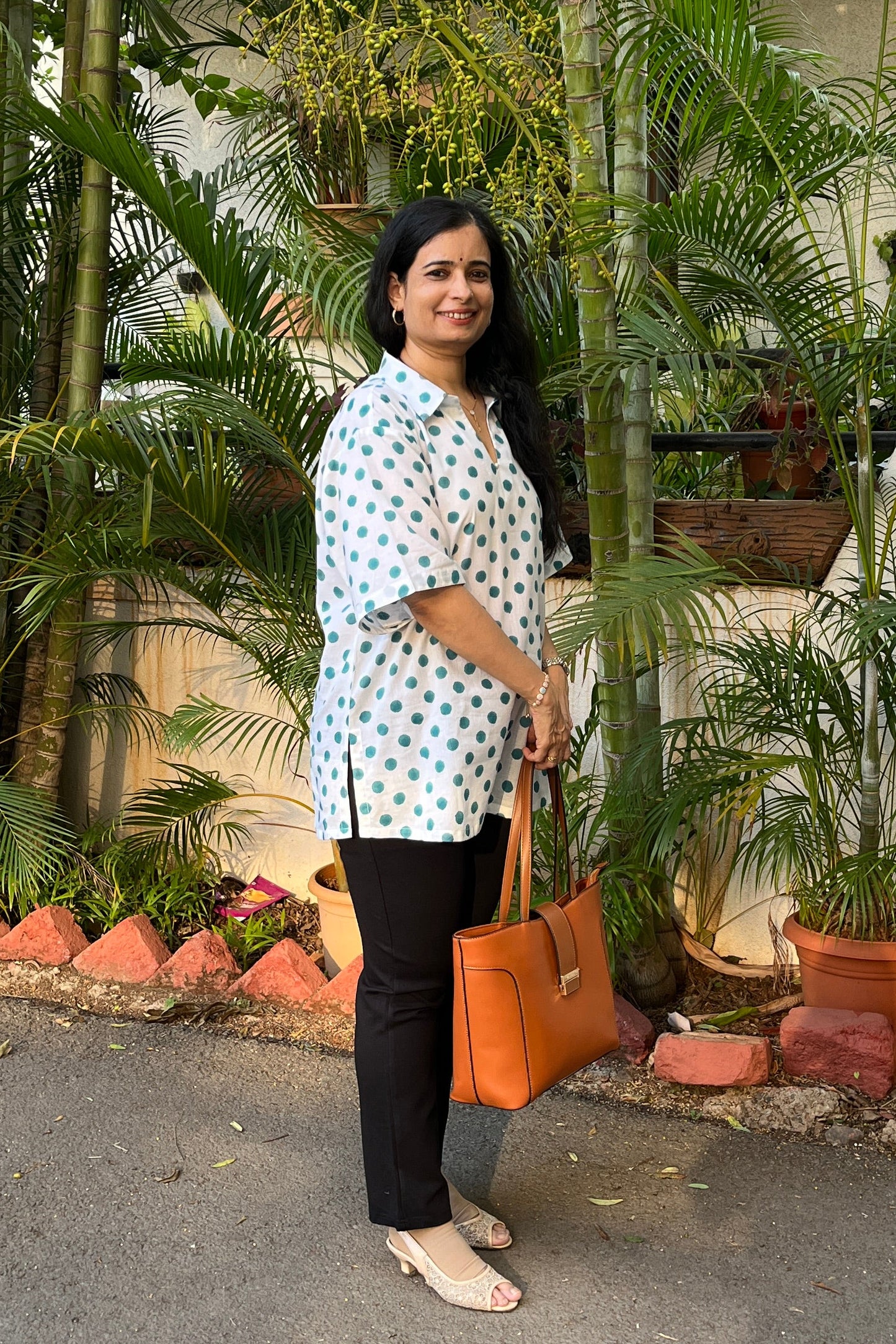 Vrushali Block Printed Cotton Top