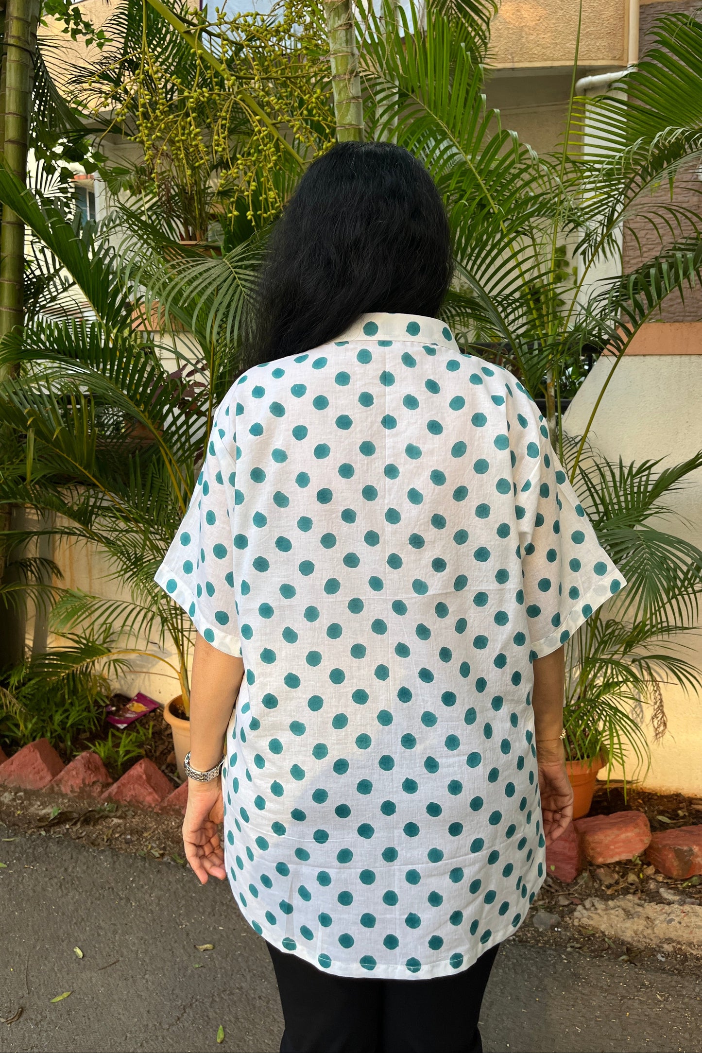 Vrushali Block Printed Cotton Top