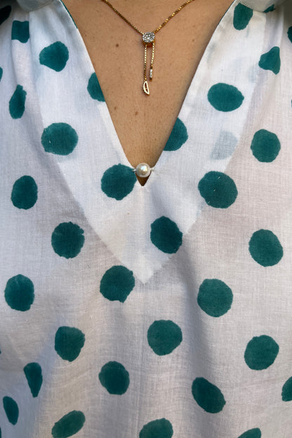 Vrushali Block Printed Cotton Top