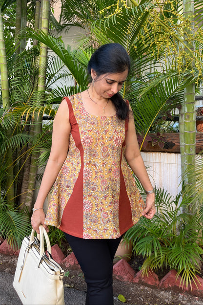 Mamta Kalamkari Cotton Top