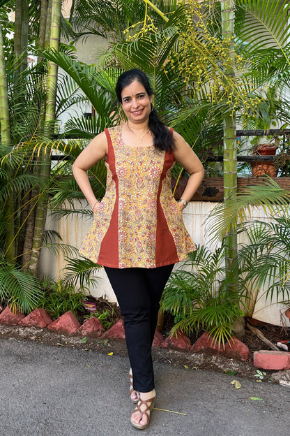 Mamta Kalamkari Cotton Top