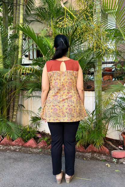 Mamta Kalamkari Cotton Top