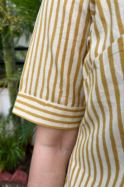 Sanya Block Printed Cotton Shirt