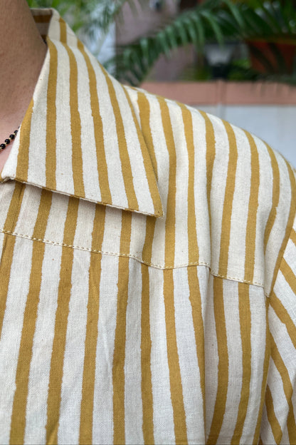Sanya Block Printed Cotton Shirt