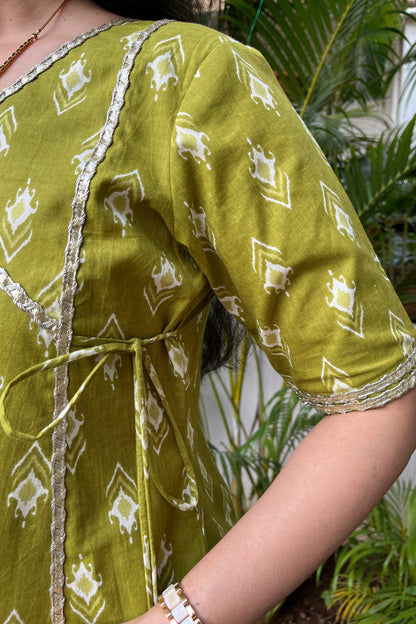 Kirti Cotton Kurta (With Add-on Bottom)