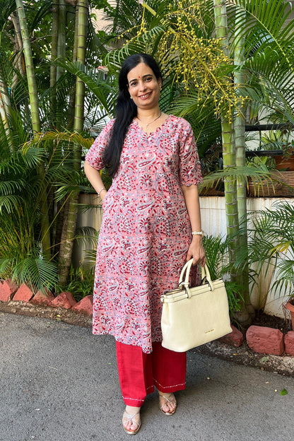 Sanika Block Print Cotton Kurta