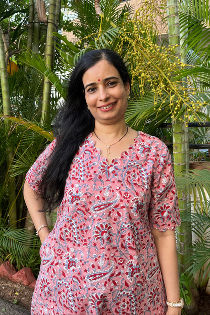 Sanika Block Print Cotton Kurta