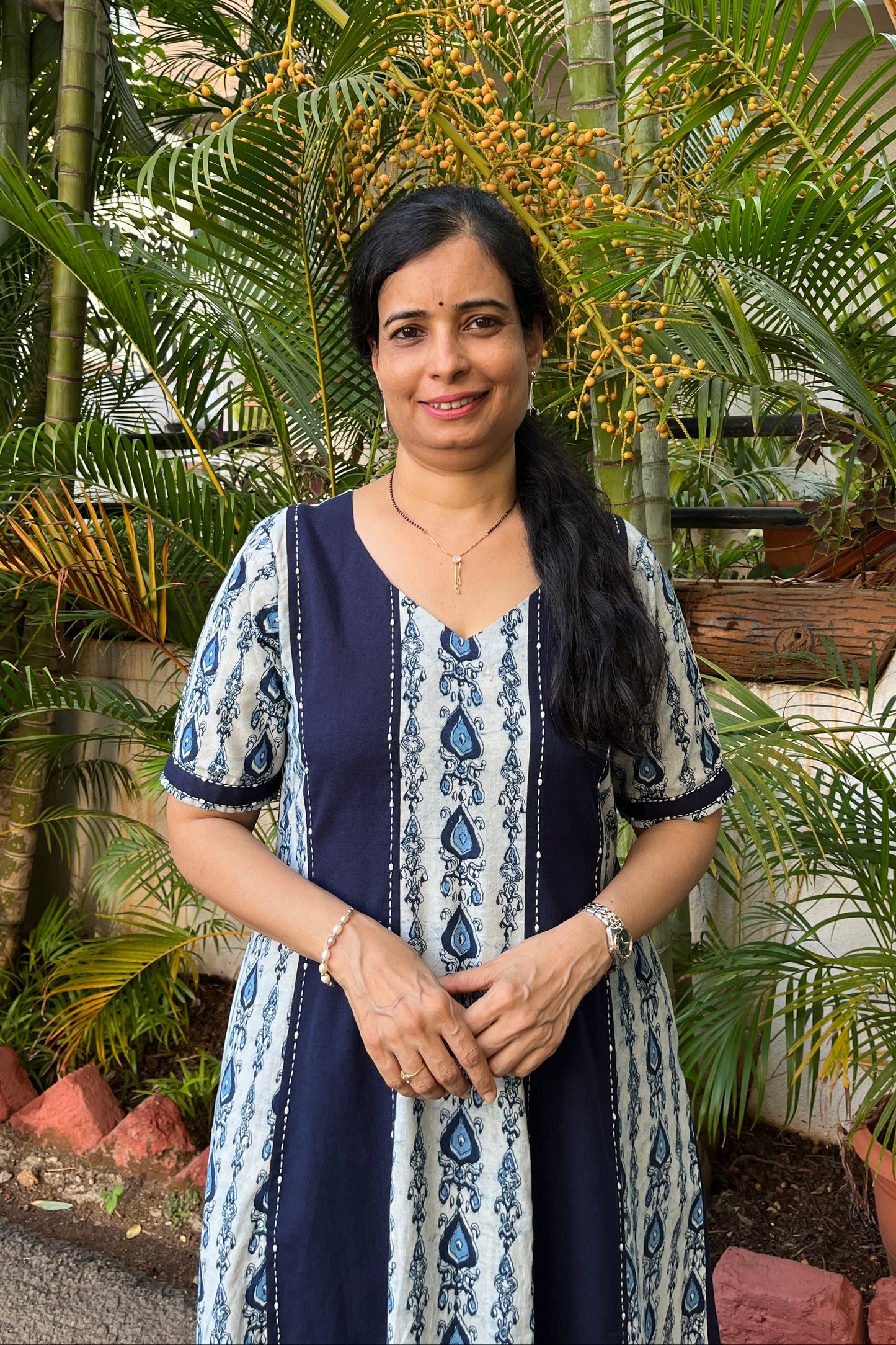 Bhumika Cotton Handwork Dress