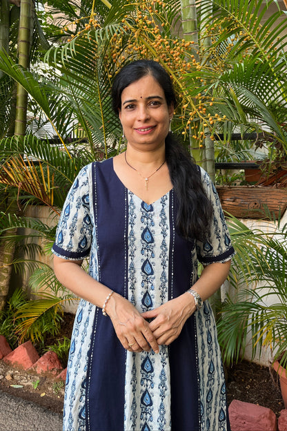 Bhumika Cotton Handwork Dress