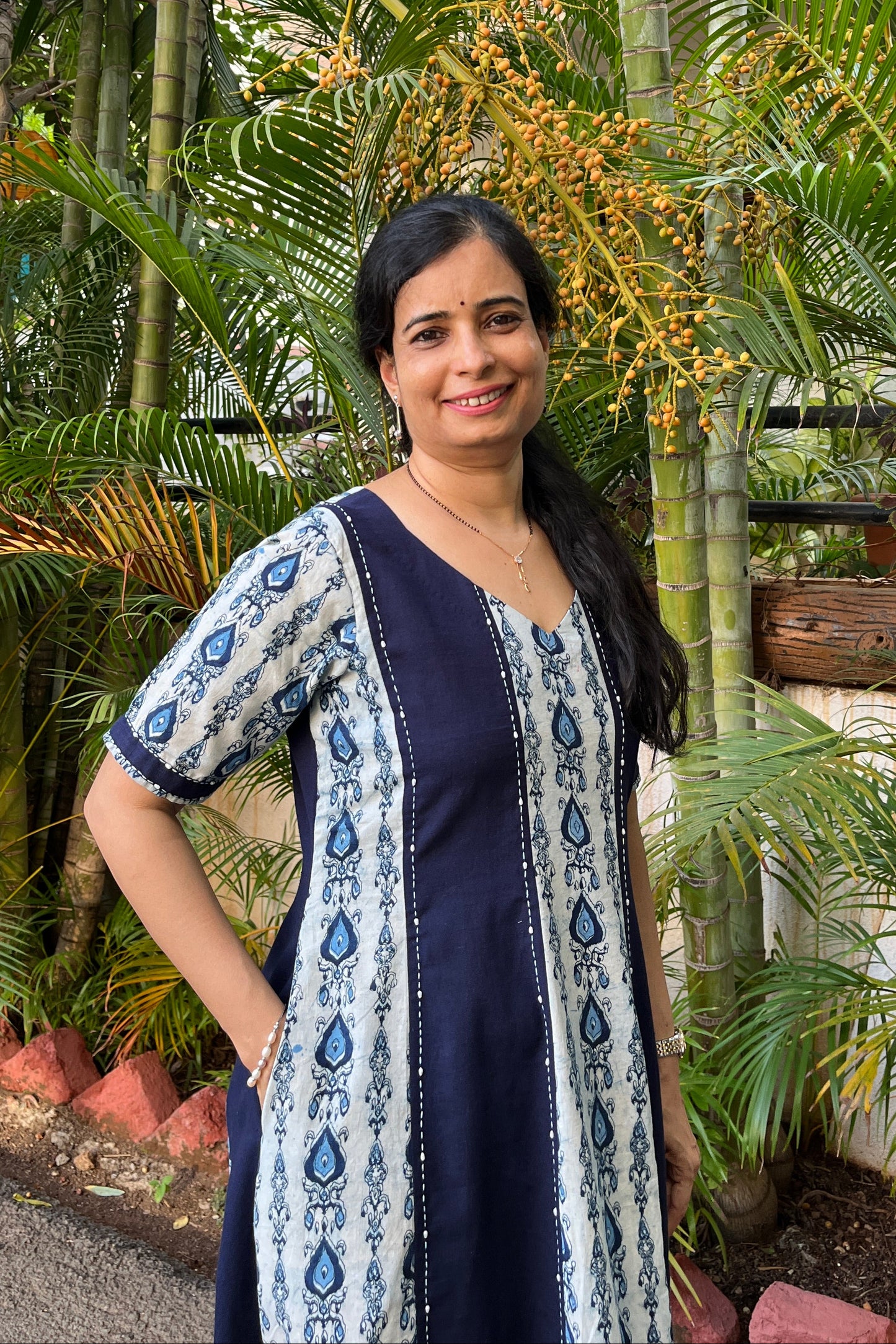 Bhumika Cotton Handwork Dress