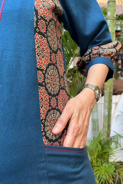 Lata Cotton Kurta (With Add - on Bottom )