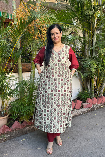 Sarita Block Printed Cotton Kurta