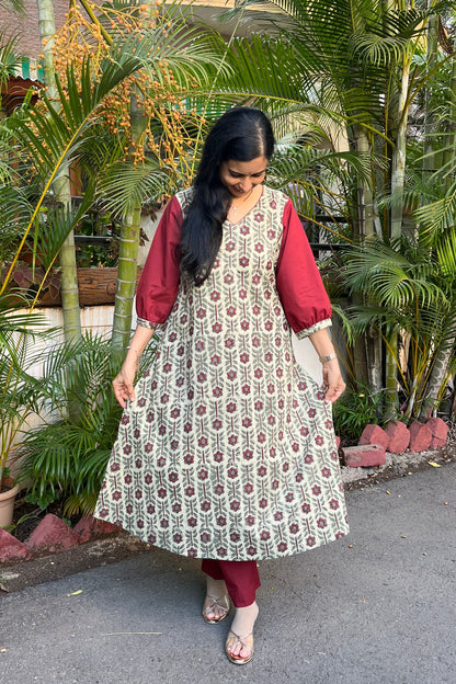 Sarita Block Printed Cotton Kurta
