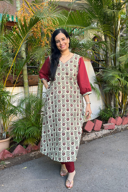 Sarita Block Printed Cotton Kurta