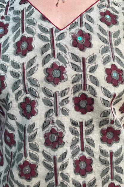 Sarita Block Printed Cotton Kurta