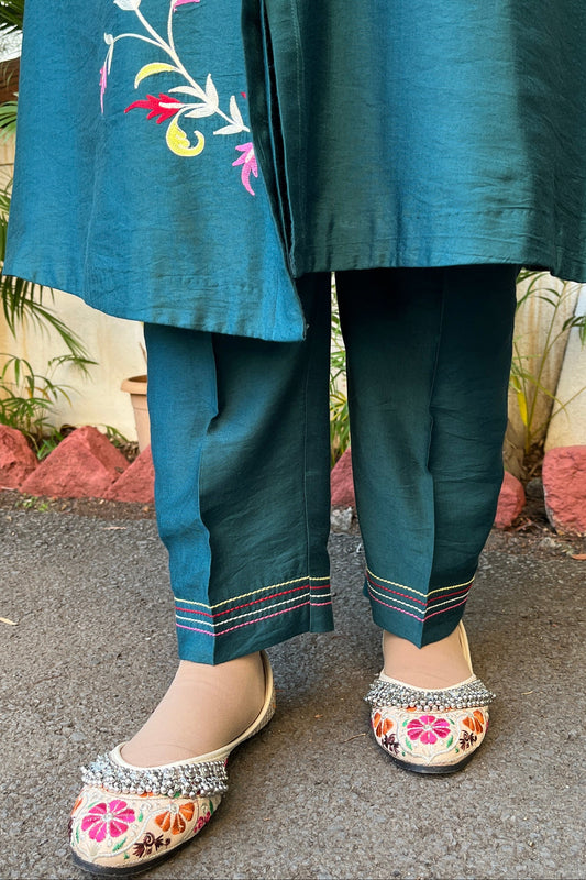 Malvika Cotton Silk Kurta (Bottom)