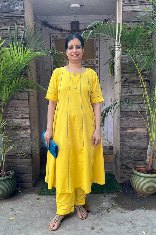 Lavanya Flex Cotton Kali Kurta Set