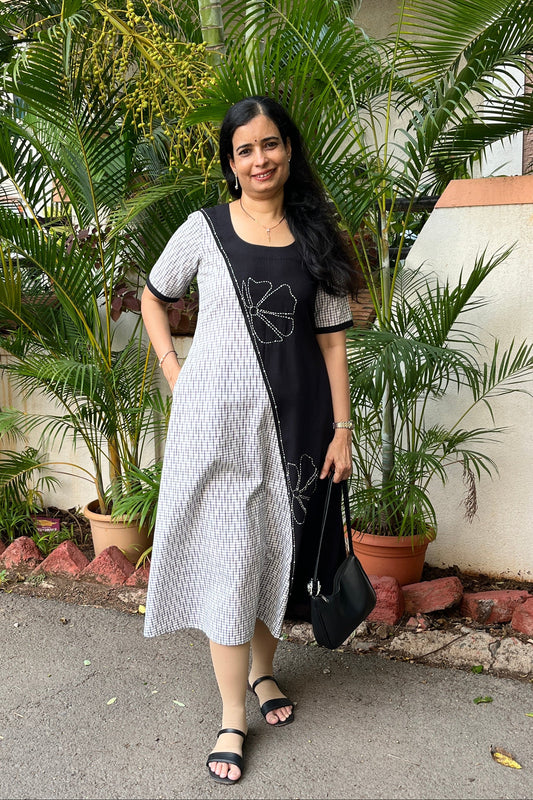 Madhu Ikkat Cotton Dress