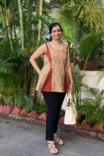 Mamta Kalamkari Cotton Top
