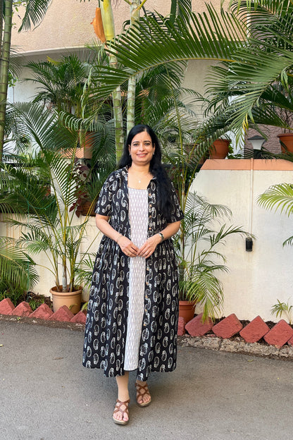 buy cotton dress with jacket