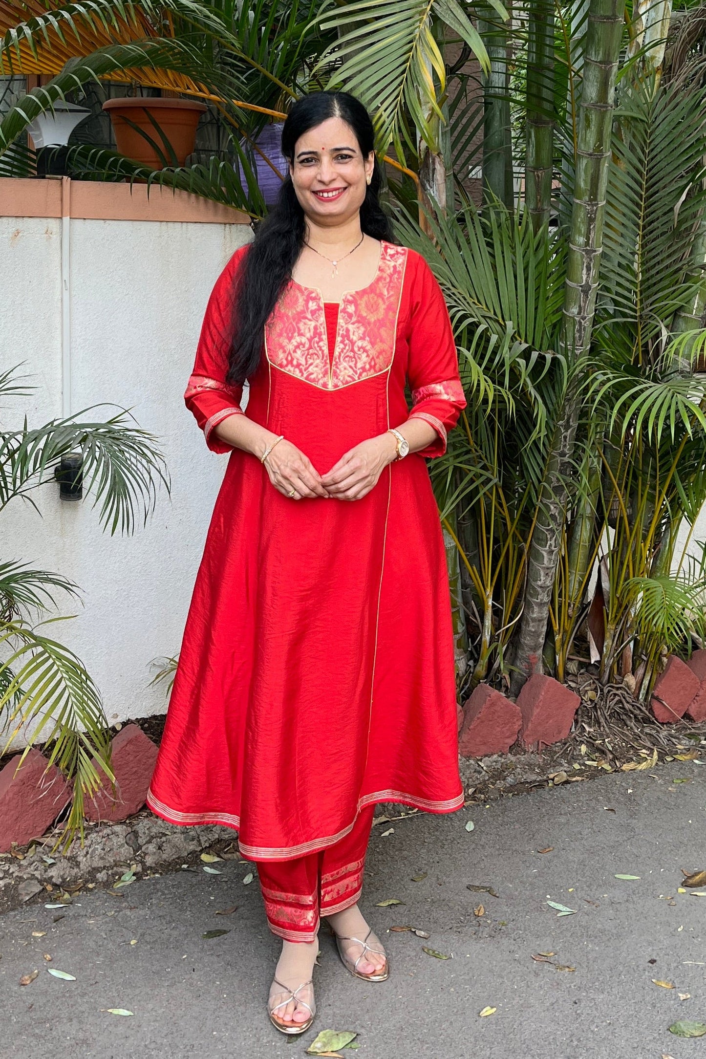 Buy cotton silk kurta set for women