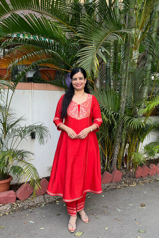 Riddhi Cotton Silk Kurta( With Add - on Bottom)