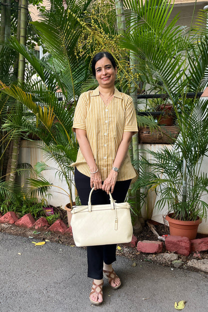 Sanya Block Printed Cotton Shirt