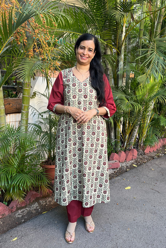 Sarita Block Printed Cotton Kurta