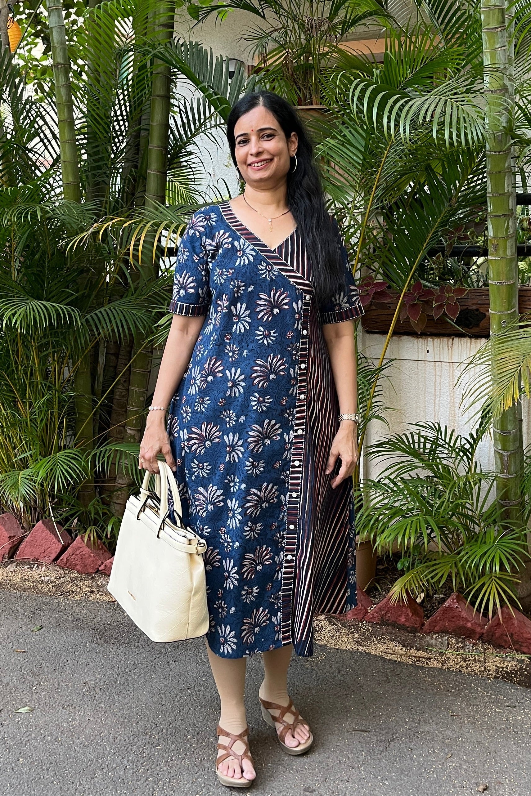 Buy Hand Block Cotton Dress For Women Online