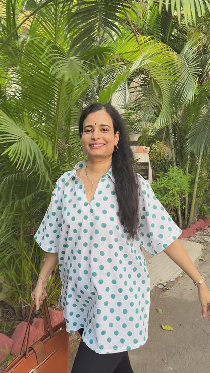 Vrushali Block Printed Cotton Top