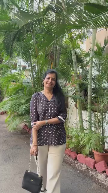 Komal Polka Dot Masleen Shirt