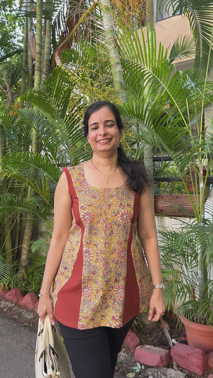 Mamta Kalamkari Cotton Top